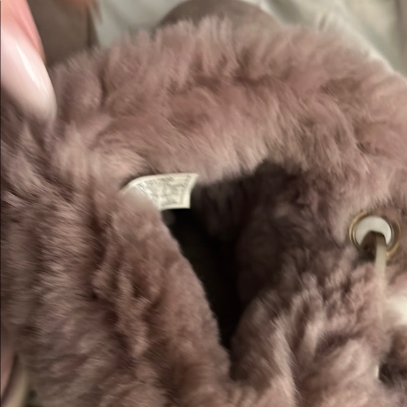 UGG Pink Winter Boots with Fluffy Trim - Picture 10 of 16